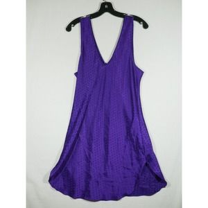 Vintage Inhibitions Nightgown Slipdress Chemise Large Purple Polka Dot